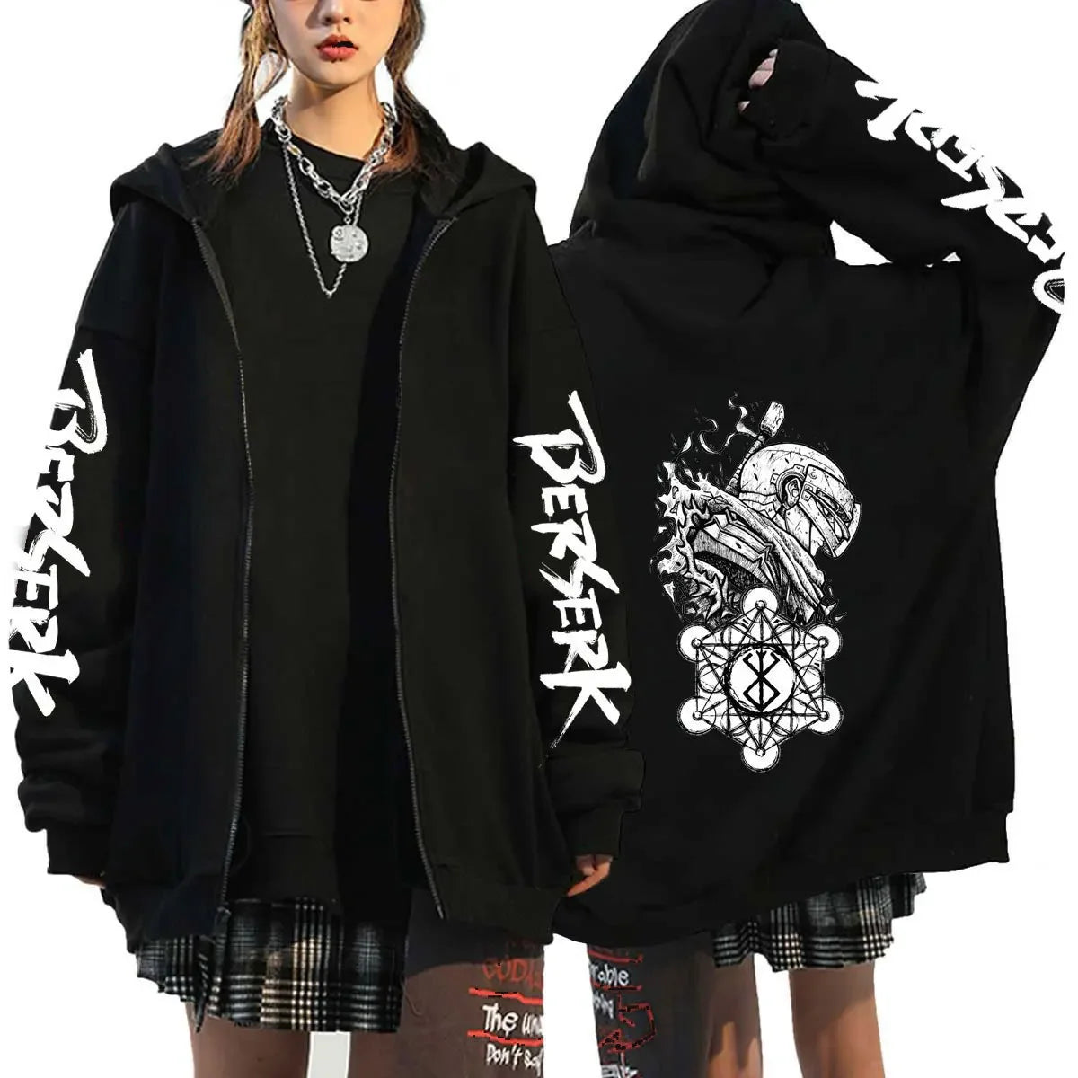 BERSERK ZIPPER HOODIE